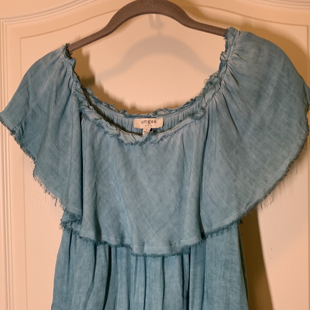 UMGEE Soft Flowy  Layered Hi-Lo Hem Sexy Top